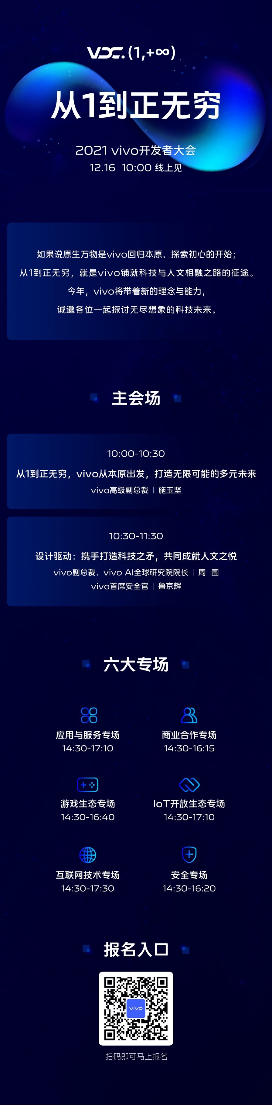 12月16日线上见 2021 vivo开发者大会即将召开
